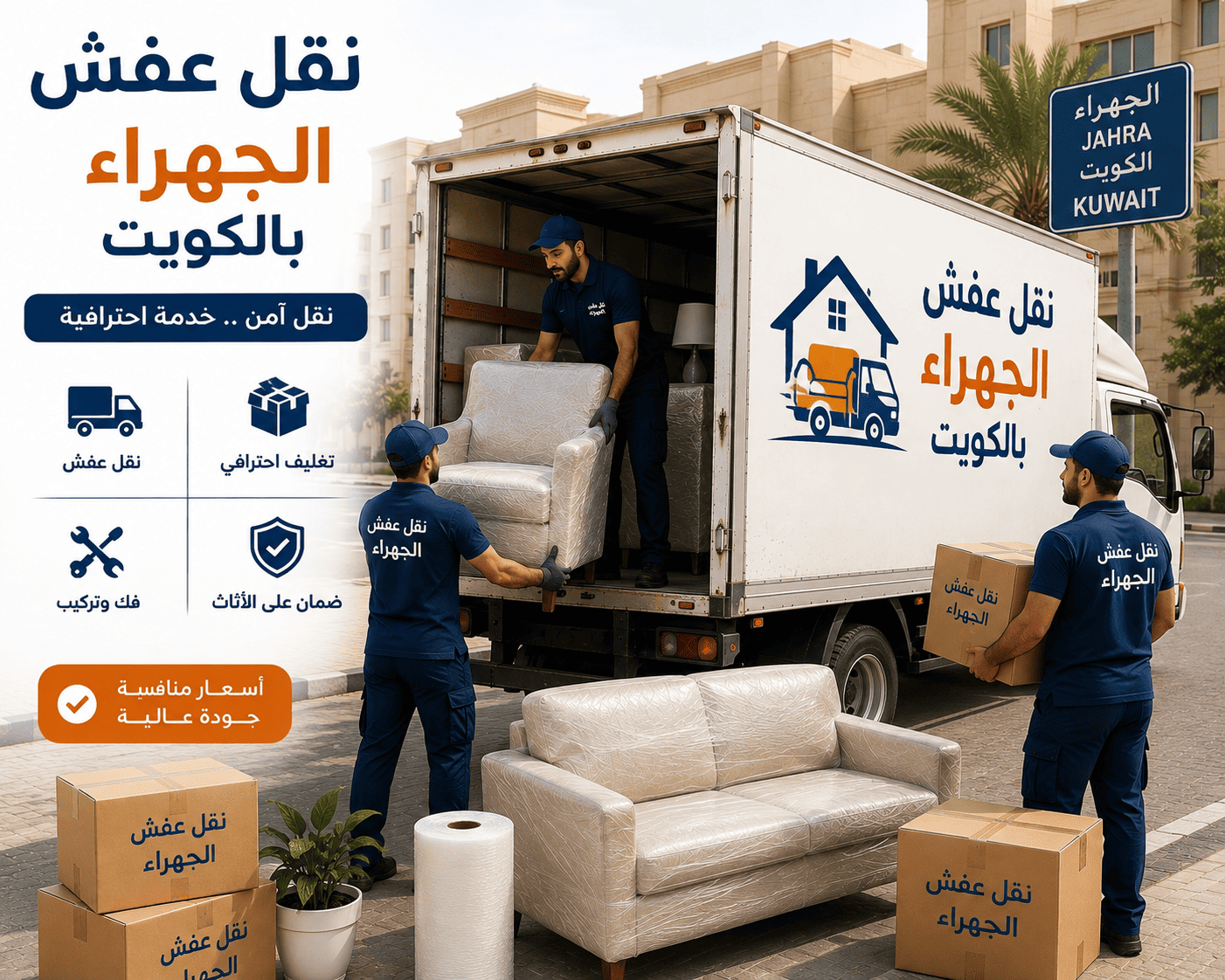نقل عفش الجهراء بالكويت